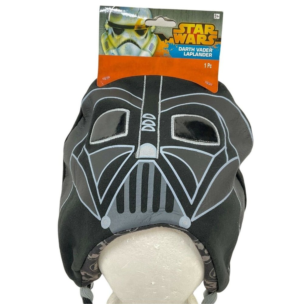 Disney Star Wars Darth Vader Beanie Cap Hat Graphic Cosplay Laplander Nwt